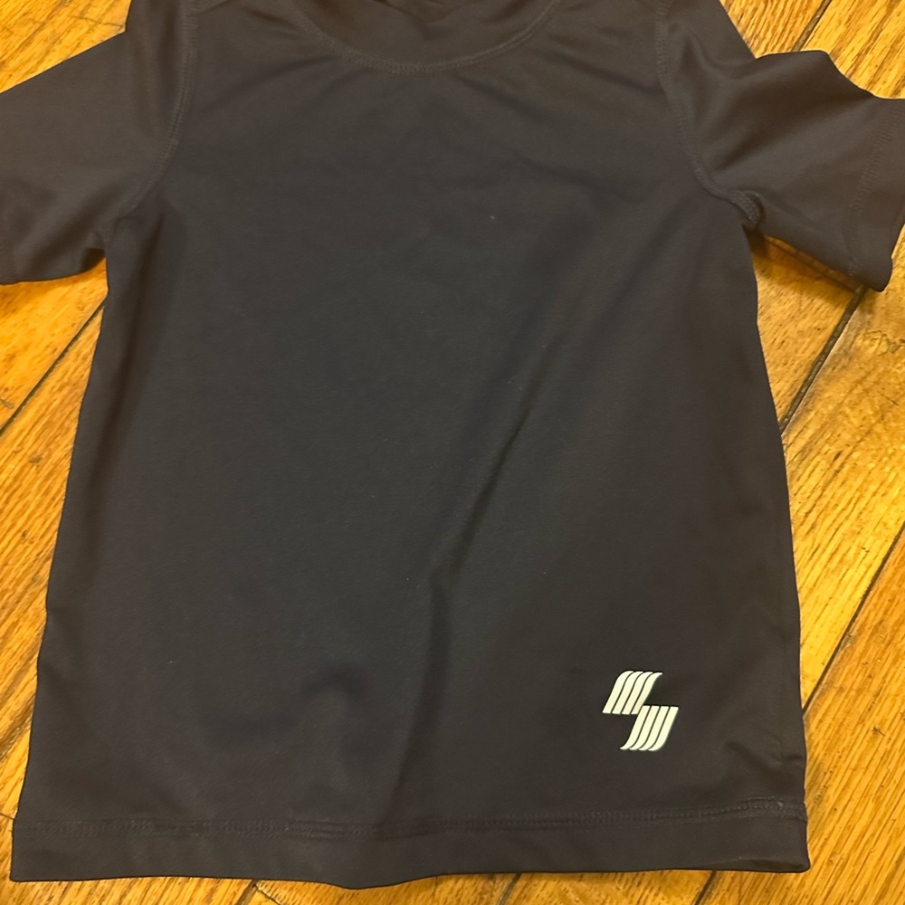 Black Short Sleeve Athletic Shirt